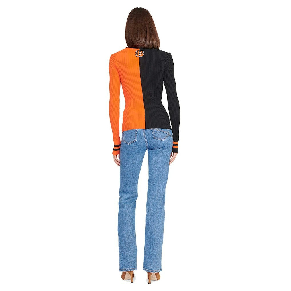Cincinnati Bengals STAUD Women's Cargo Sweater - Black/Orange - NFL