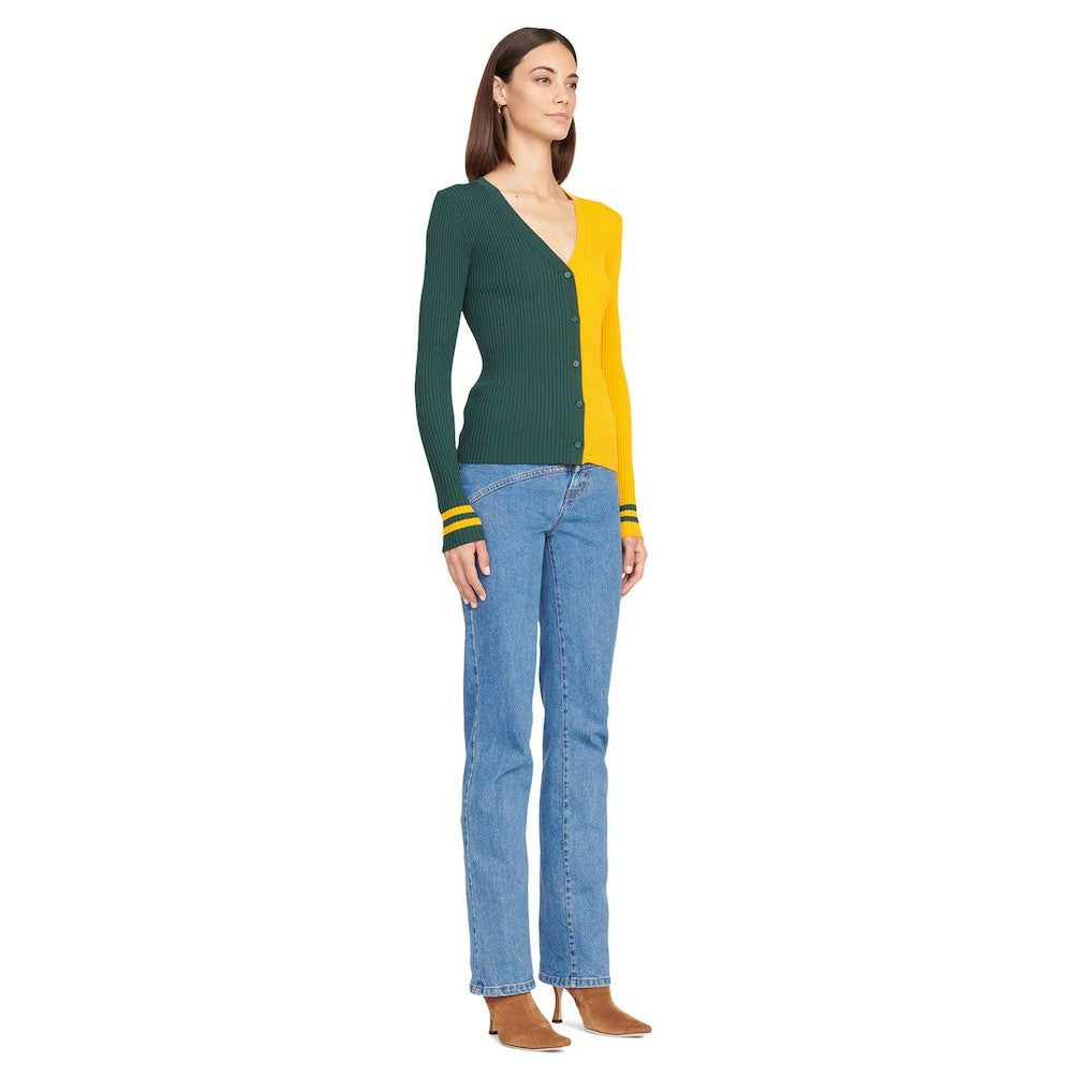 Green Bay Packers STAUD Women's Cargo Sweater - Green/Gold - NFL