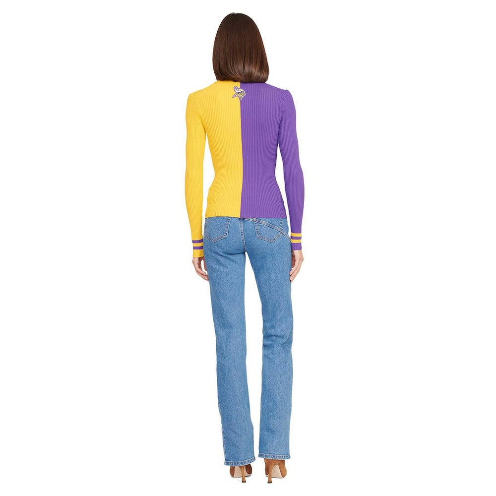 Minnesota Vikings STAUD Women's Cargo Sweater - Purple/Gold - NFL