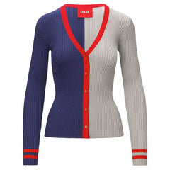New England Patriots STAUD Women's Cargo Sweater - Navy/Gray - NFL