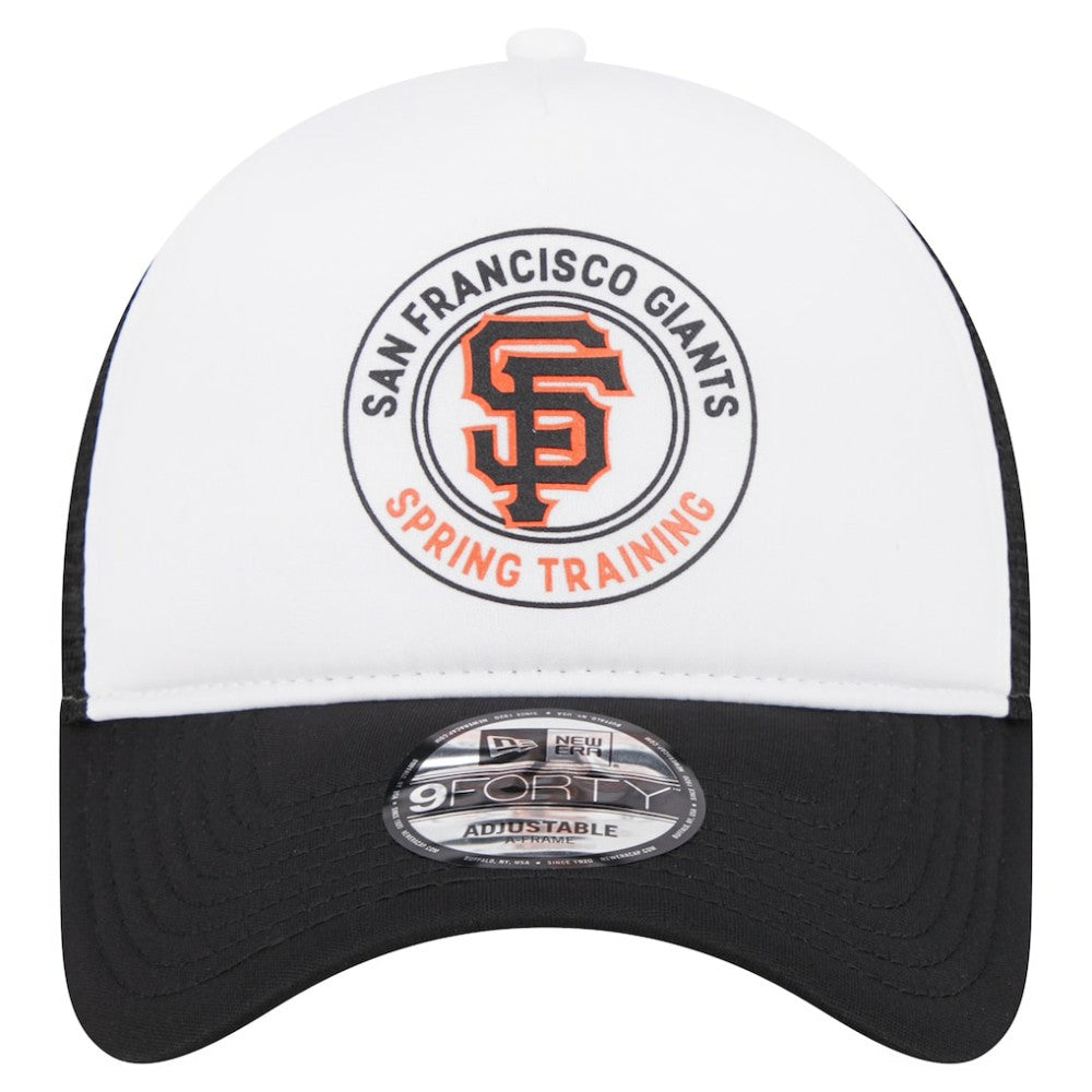 San Francisco Giants New Era Spring Training Circle Foam A-Frame 9FORTY Trucker Adjustable Hat Sale