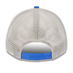New Era Dallas Mavericks Throwback Patch Trucker 9FORTY Adjustable Hat Khaki/Blue