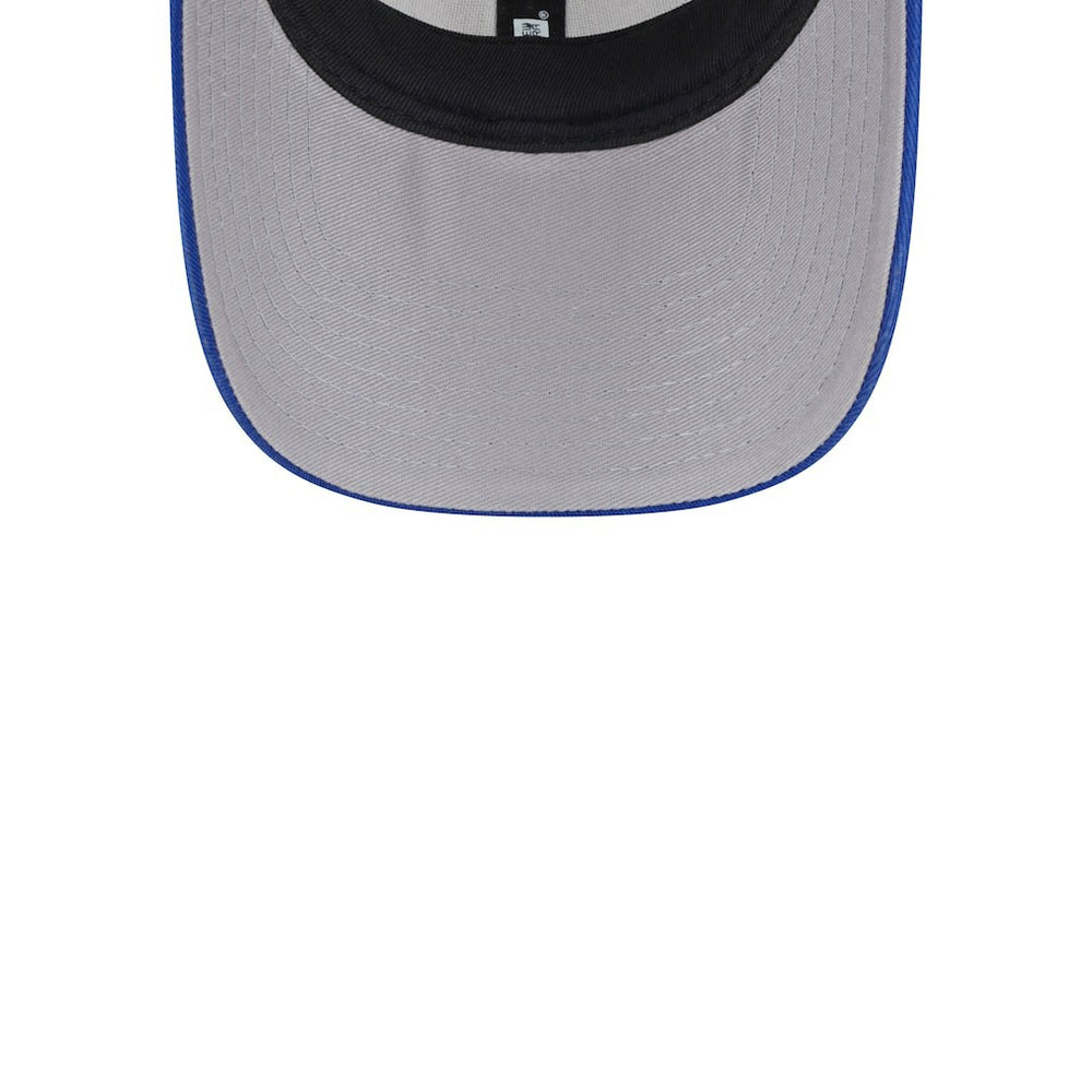 New Era Philadelphia 76ers Throwback Patch Trucker 9FORTY Adjustable Hat Khaki/Royal