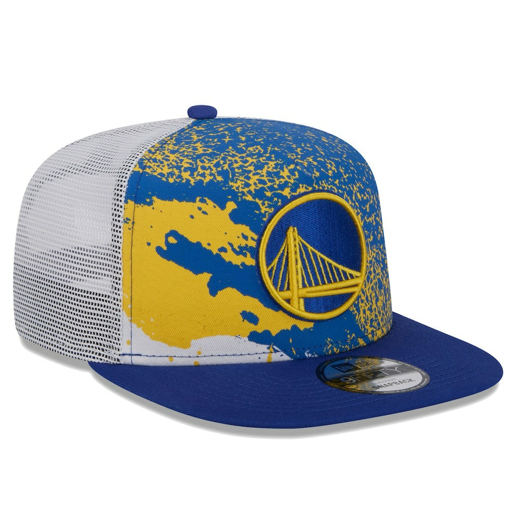 New Era Golden State Warriors Court Sport Speckle 9FIFTY Snapback Hat Royal