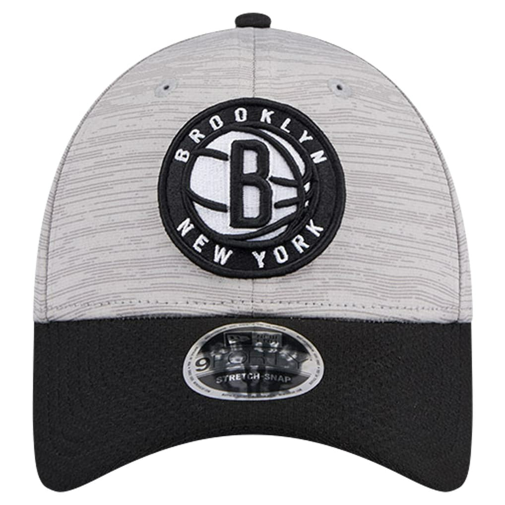 New Era Brooklyn Nets Active Digi-Tech Two-Tone 9FORTY Adjustable Hat Heather Gray/Black
