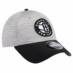 New Era Brooklyn Nets Active Digi-Tech Two-Tone 9FORTY Adjustable Hat Heather Gray/Black
