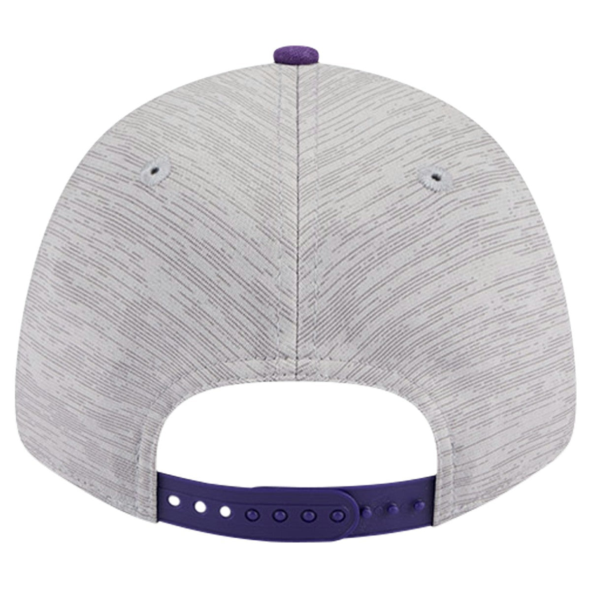 New Era Los Angeles Lakers Active Digi-Tech Two-Tone 9FORTY Adjustable Hat Heather Gray/Purple