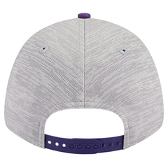 New Era Los Angeles Lakers Active Digi-Tech Two-Tone 9FORTY Adjustable Hat Heather Gray/Purple