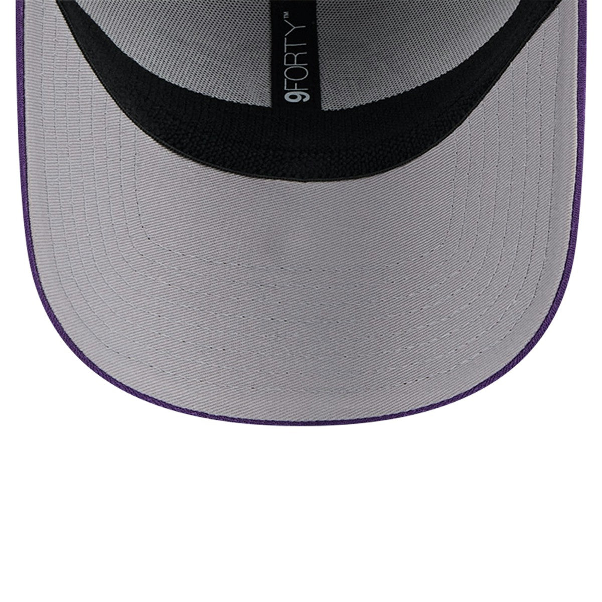 New Era Los Angeles Lakers Active Digi-Tech Two-Tone 9FORTY Adjustable Hat Heather Gray/Purple