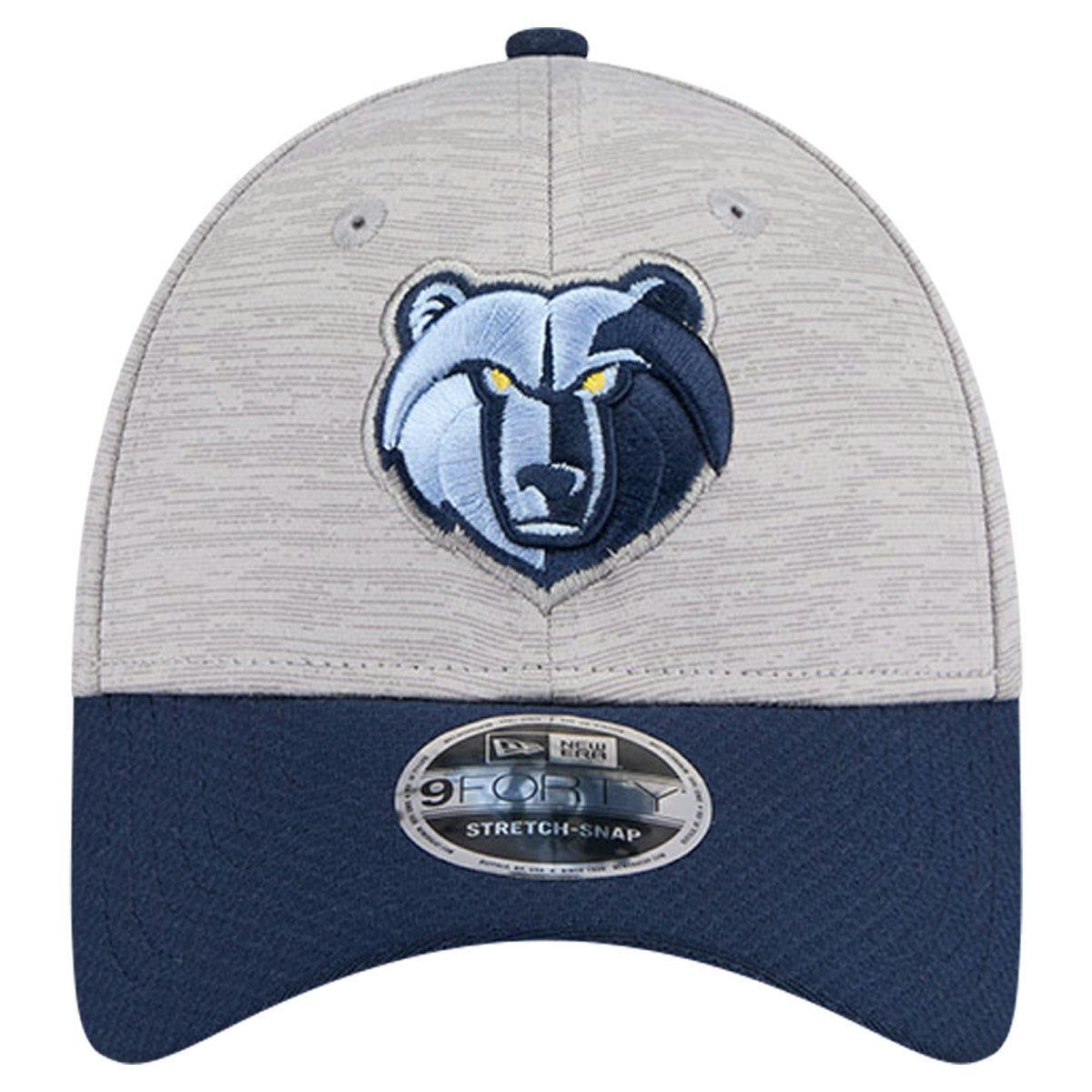 New Era Memphis Grizzlies Active Digi-Tech Two-Tone 9FORTY Adjustable Hat Heather Gray/Navy