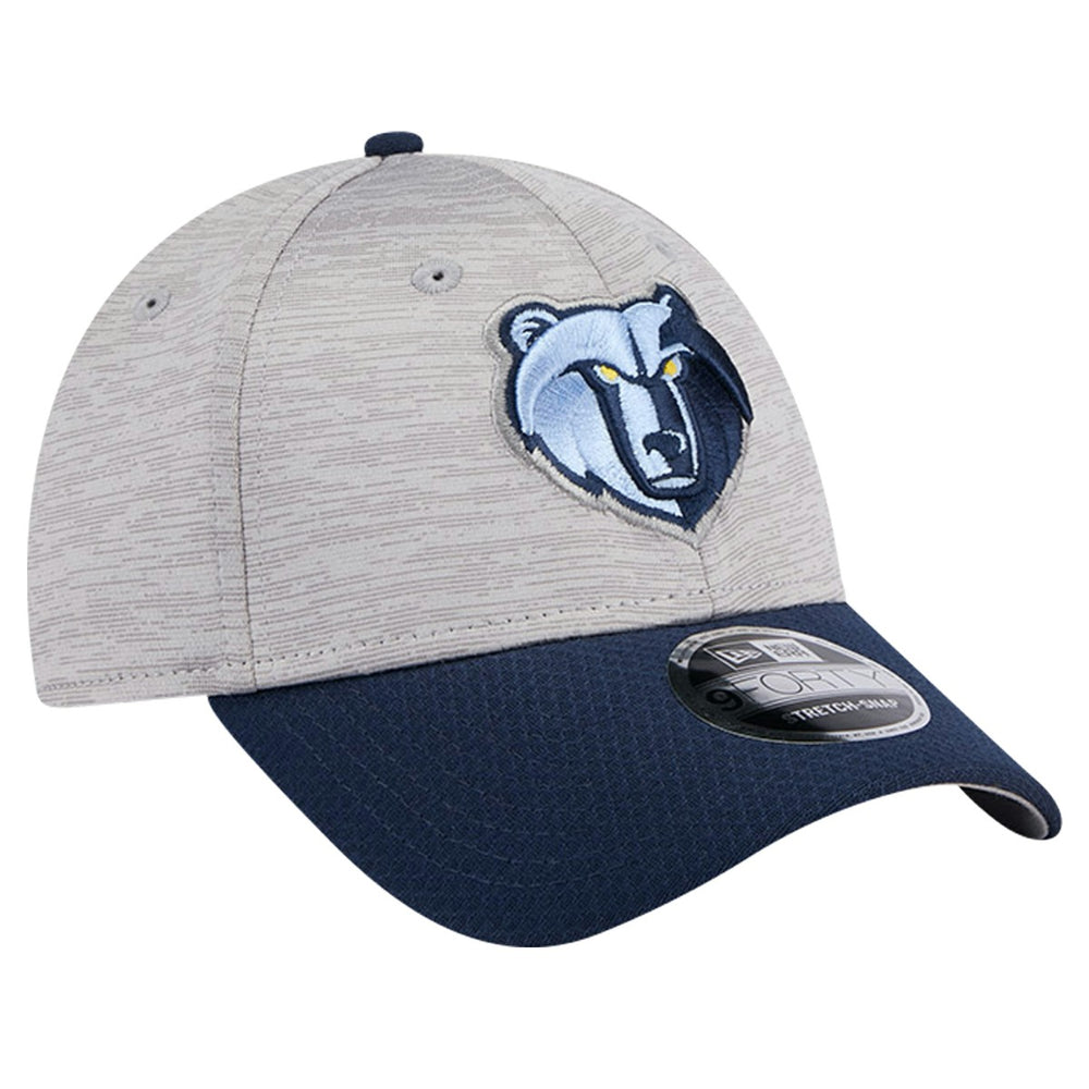 New Era Memphis Grizzlies Active Digi-Tech Two-Tone 9FORTY Adjustable Hat Heather Gray/Navy