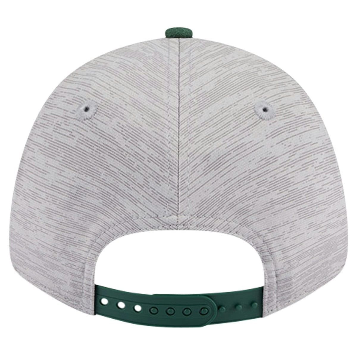 New Era Milwaukee Bucks Active Digi-Tech Two-Tone 9FORTY Adjustable Hat Heather Gray/Hunter Green