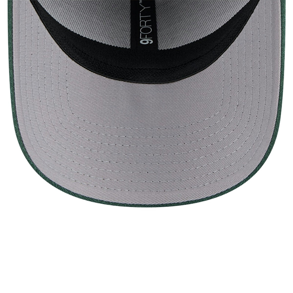 New Era Milwaukee Bucks Active Digi-Tech Two-Tone 9FORTY Adjustable Hat Heather Gray/Hunter Green