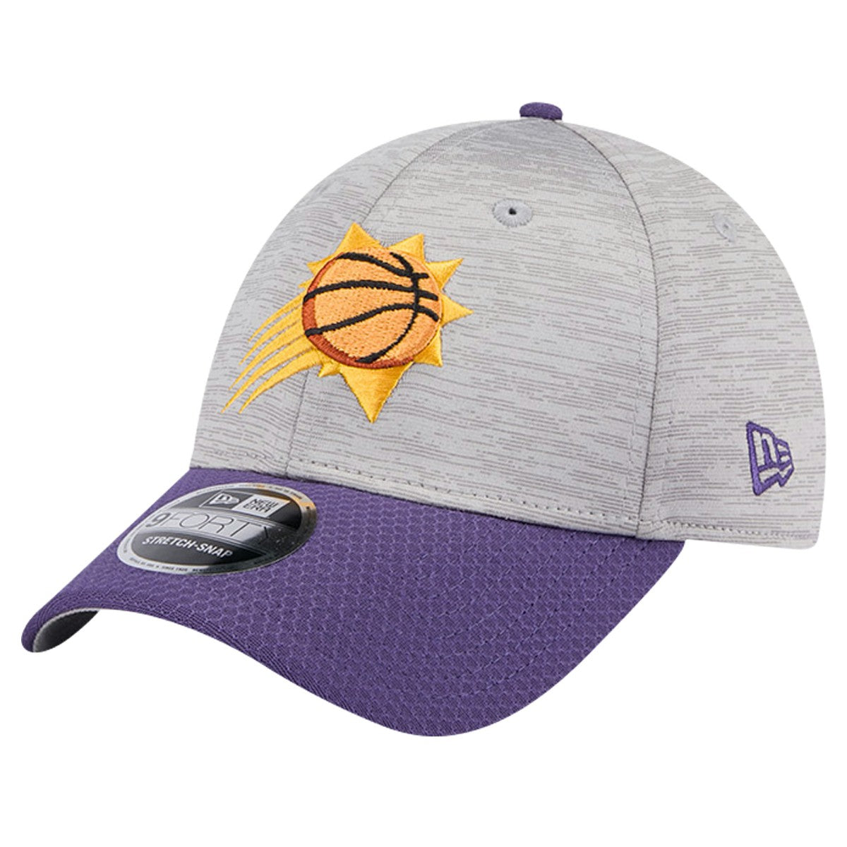 New Era Phoenix Suns Active Digi-Tech Two-Tone 9FORTY Adjustable Hat Heather Gray/Purple