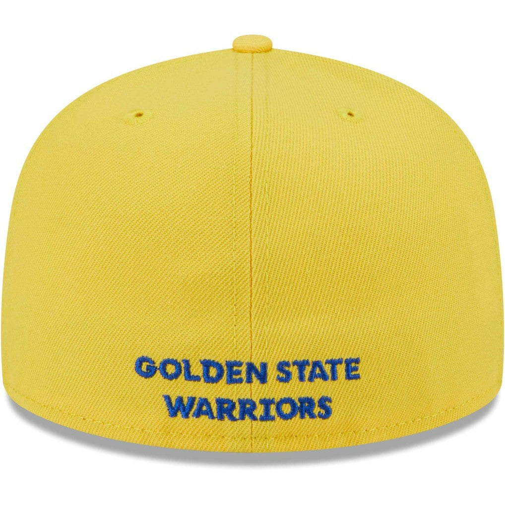 New Era Golden State Warriors Gameday Wordmark 59FIFTY Fitted Hat Royal/Gold