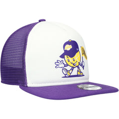 New Era Los Angeles Lakers Youth Court Sport Mascot 9FIFTY Snapback Hat White/Purple