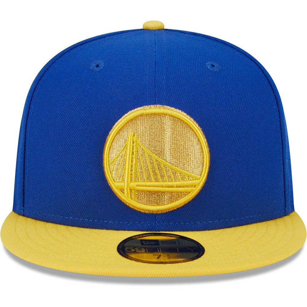 New Era Golden State Warriors Gameday Gold Pop Stars 59FIFTY Fitted Hat Royal/Gold