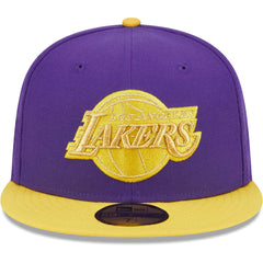 New Era Los Angeles Lakers Gameday Gold Pop Stars 59FIFTY Fitted Hat Purple/Gold