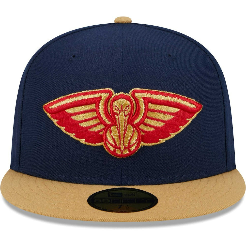 New Era New Orleans Pelicans Gameday Gold Pop Stars 59FIFTY Fitted Hat Navy/Gold