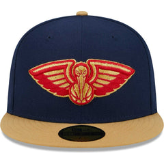 New Era New Orleans Pelicans Gameday Gold Pop Stars 59FIFTY Fitted Hat Navy/Gold