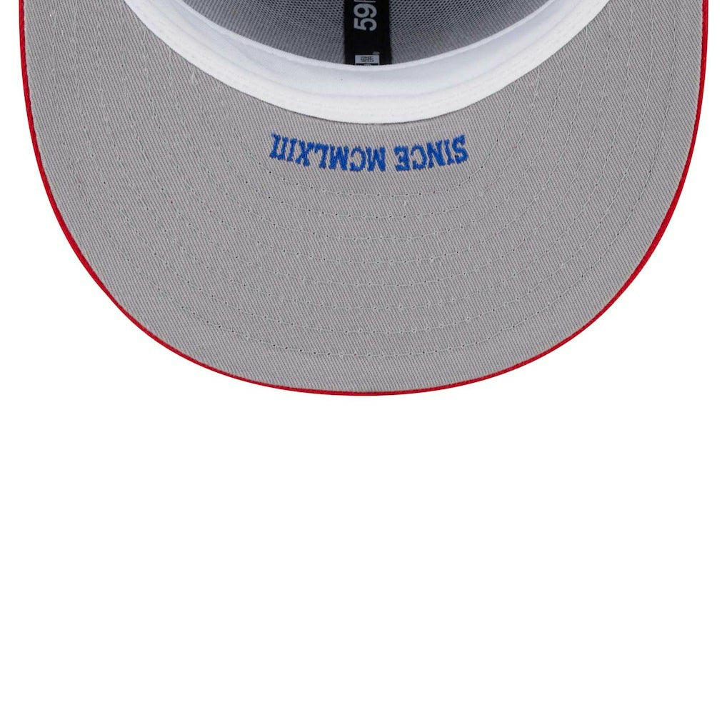 New Era Philadelphia 76ers Gameday Gold Pop Stars 59FIFTY Fitted Hat Royal/Red