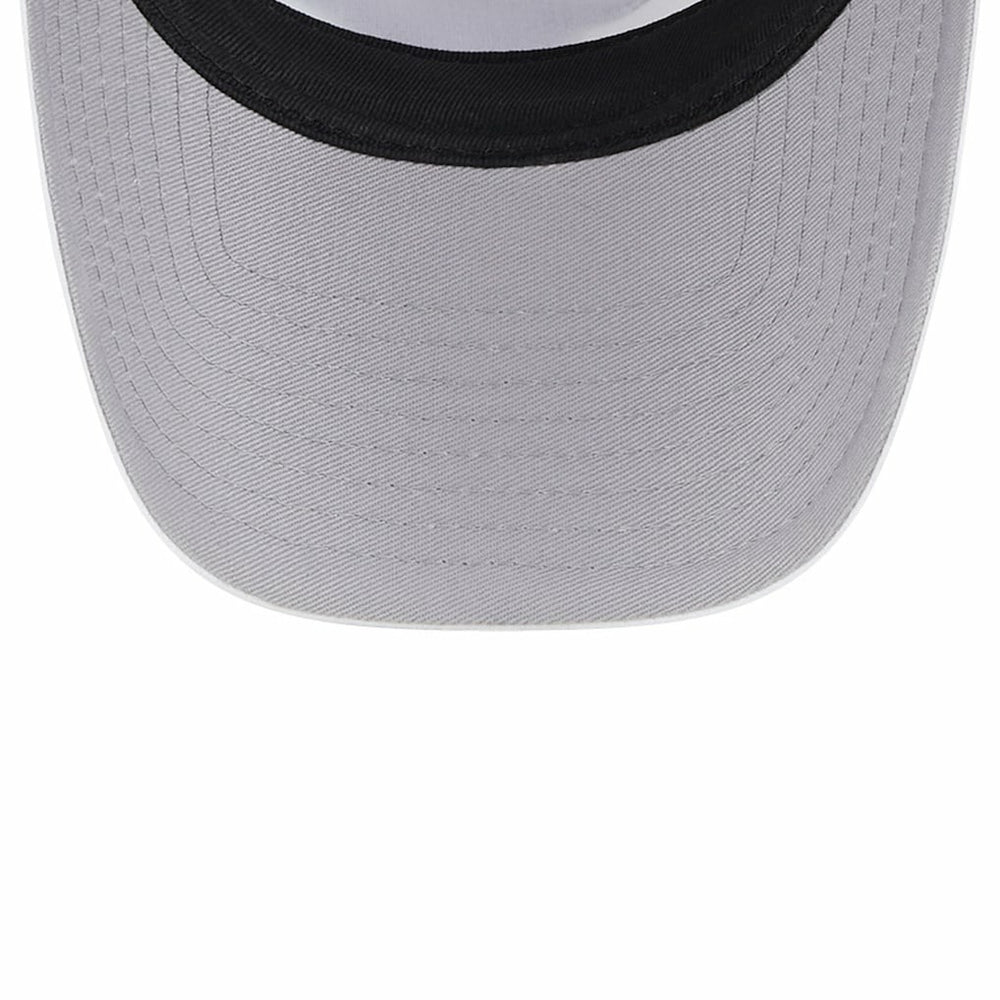 New Era Chicago Bulls Court Sport Foam A-Frame 9FORTY Adjustable Trucker Hat White/Black