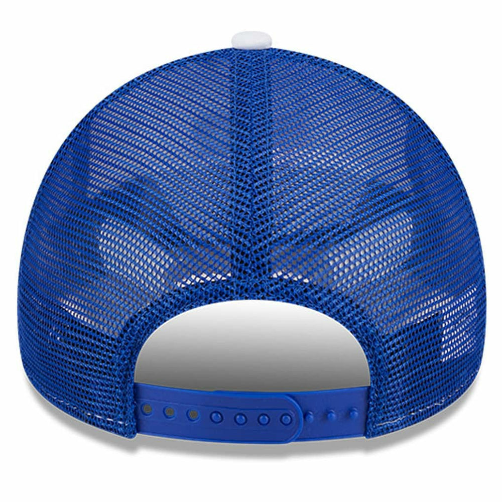 New Era Philadelphia 76ers Court Sport Foam A-Frame 9FORTY Adjustable Trucker Hat White/Royal