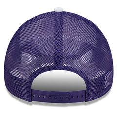 New Era Phoenix Suns Court Sport Foam A-Frame 9FORTY Adjustable Trucker Hat White/Purple