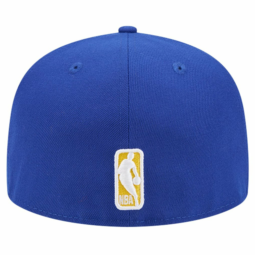 New Era Golden State Warriors Court Sport Leather Applique 59FIFTY Fitted Hat Royal