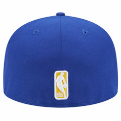 New Era Golden State Warriors Court Sport Leather Applique 59FIFTY Fitted Hat Royal