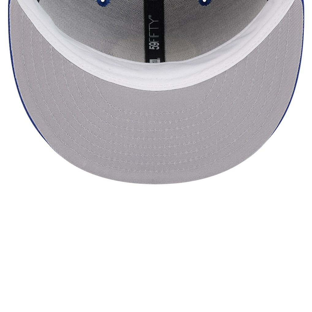 New Era Golden State Warriors Court Sport Leather Applique 59FIFTY Fitted Hat Royal