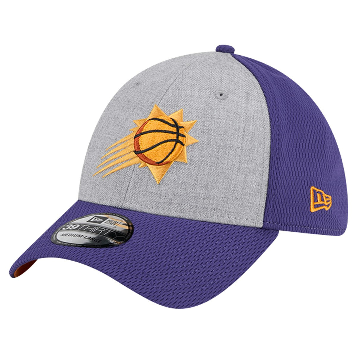 New Era Phoenix Suns Two-Tone 39THIRTY Flex Hat Heather Gray/Purple