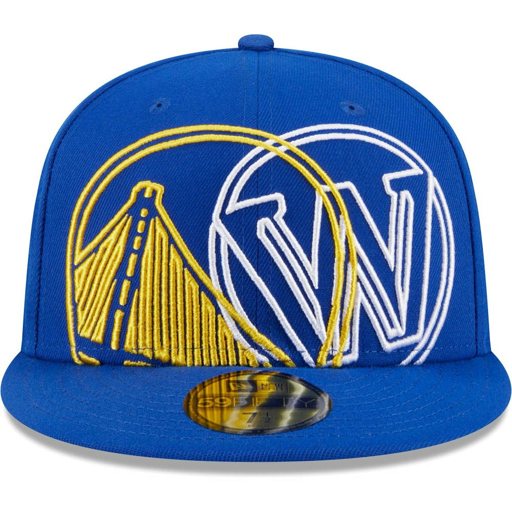 New Era Golden State Warriors Game Day Hollow Logo Mashup 59FIFTY Fitted Hat Royal