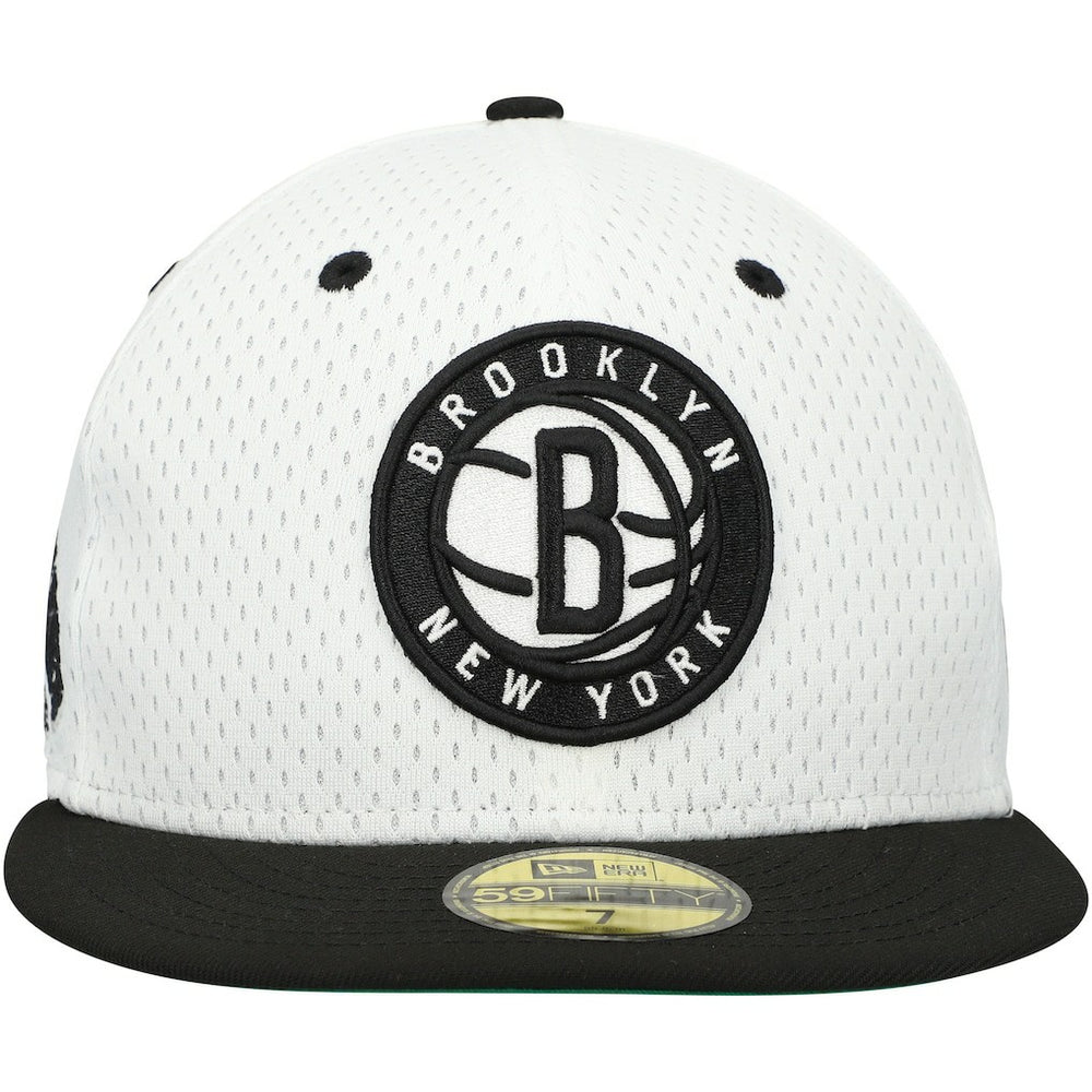 New Era Brooklyn Nets Throwback 2Tone 59FIFTY Fitted Hat White/Black