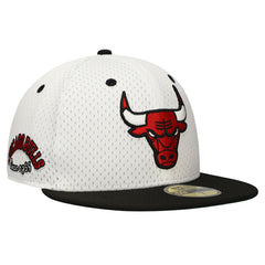 New Era Chicago Bulls Throwback 2Tone 59FIFTY Fitted Hat White/Black