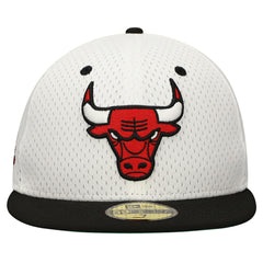New Era Chicago Bulls Throwback 2Tone 59FIFTY Fitted Hat White/Black