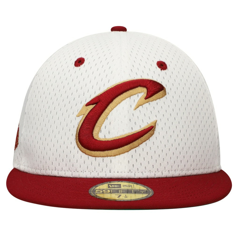 New Era Cleveland Cavaliers Throwback 2Tone 59FIFTY Fitted Hat White/Wine