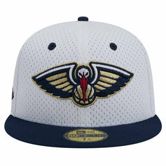 New Era New Orleans Pelicans Throwback 2Tone 59FIFTY Fitted Hat White/Navy