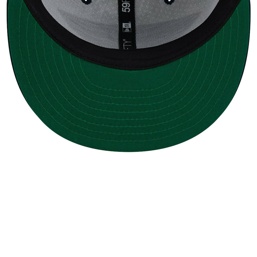 New Era New Orleans Pelicans Throwback 2Tone 59FIFTY Fitted Hat White/Navy