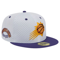 New Era Phoenix Suns Throwback 2Tone 59FIFTY Fitted Hat White/Purple
