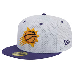 New Era Phoenix Suns Throwback 2Tone 59FIFTY Fitted Hat White/Purple