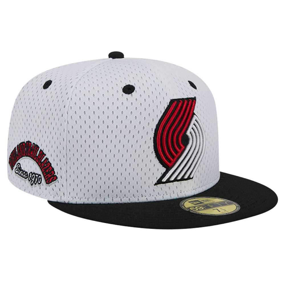 New Era Portland Trail Blazers Throwback 2Tone 59FIFTY Fitted Hat White/Black