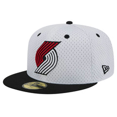 New Era Portland Trail Blazers Throwback 2Tone 59FIFTY Fitted Hat White/Black