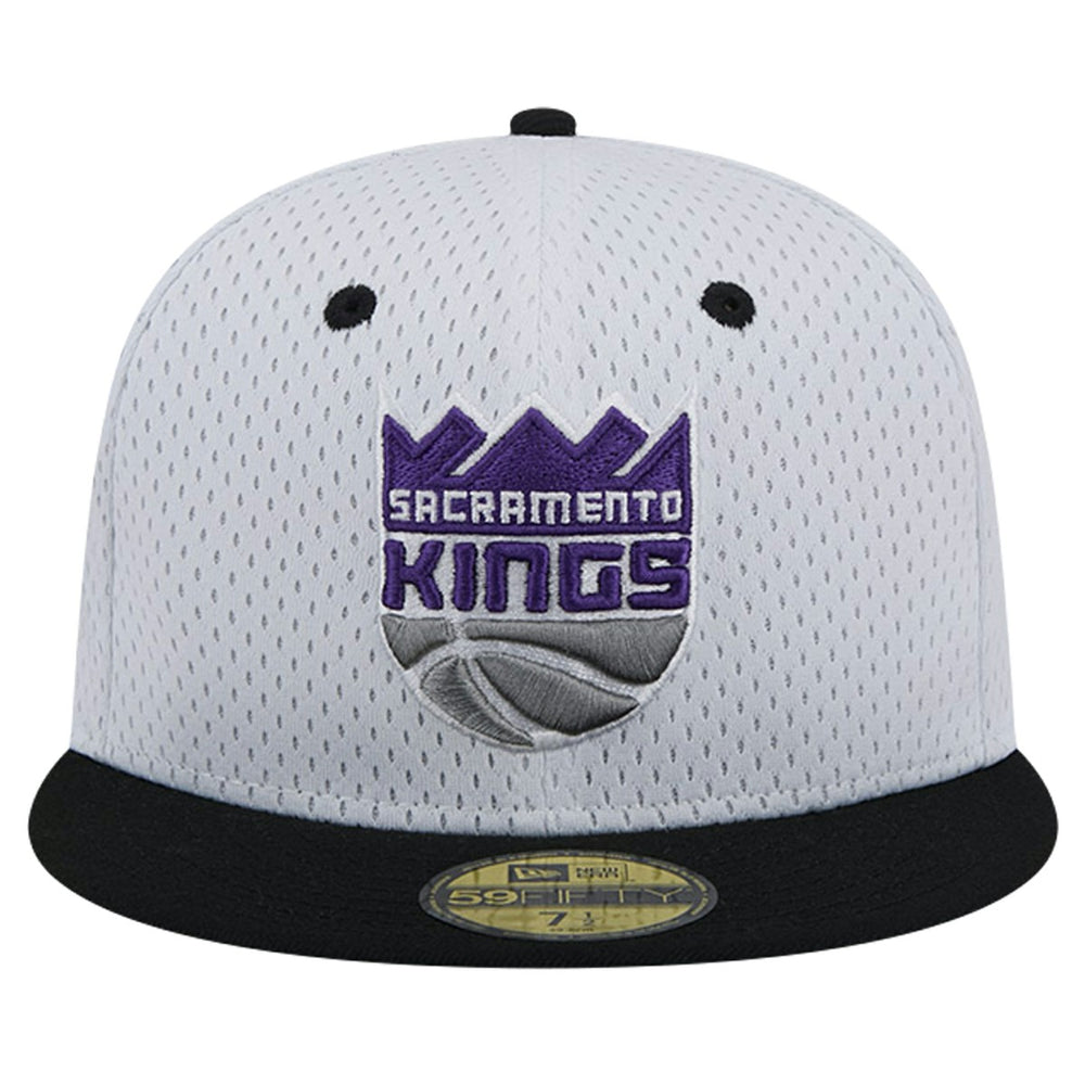 New Era Sacramento Kings Throwback 2Tone 59FIFTY Fitted Hat White/Black