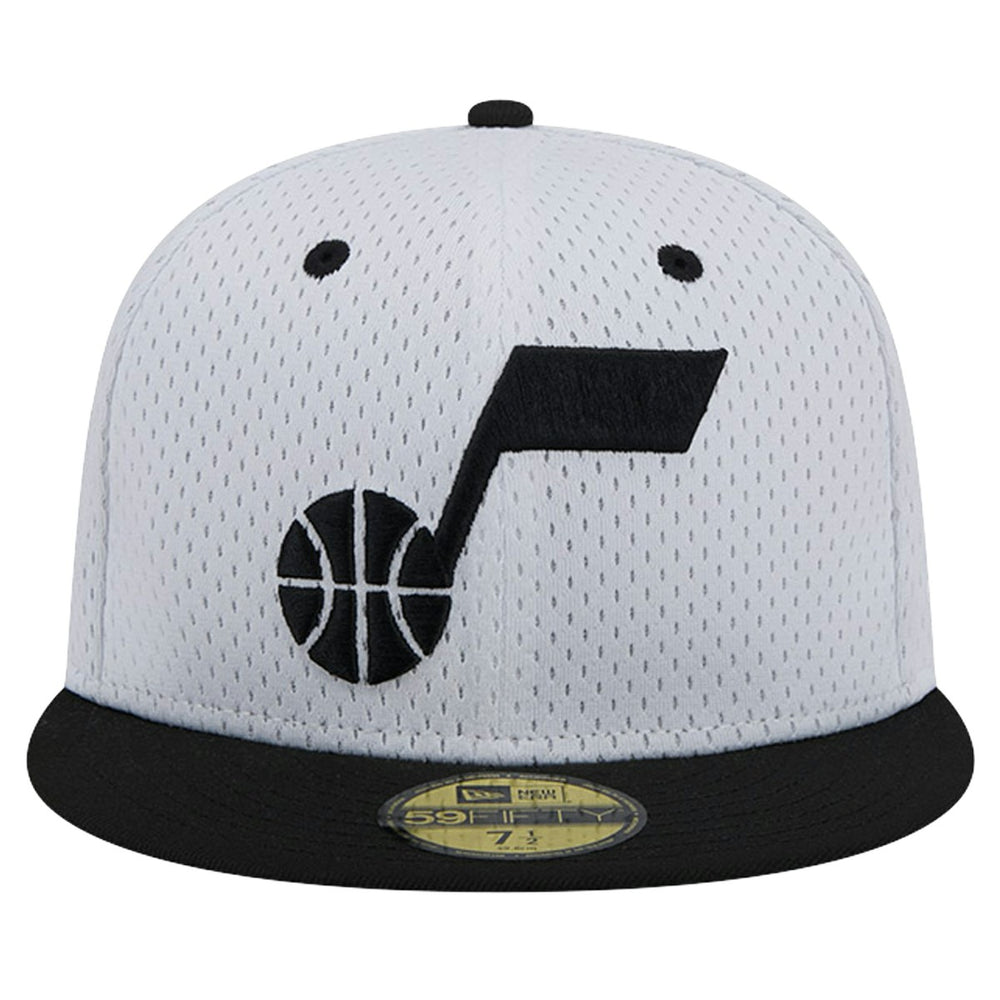 New Era Utah Jazz Throwback 2Tone 59FIFTY Fitted Hat White/Black