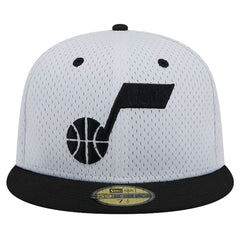 New Era Utah Jazz Throwback 2Tone 59FIFTY Fitted Hat White/Black