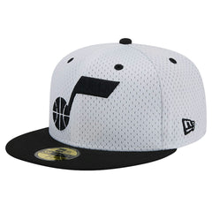 New Era Utah Jazz Throwback 2Tone 59FIFTY Fitted Hat White/Black