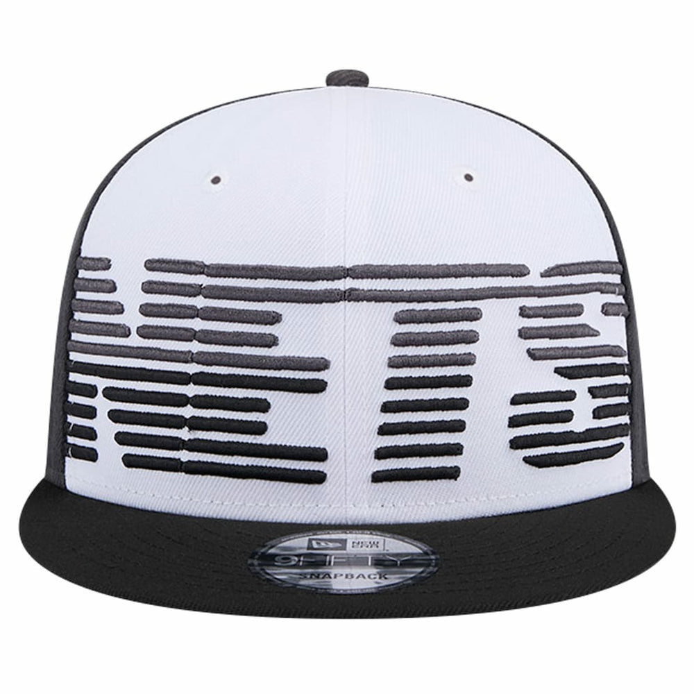 New Era Brooklyn Nets Throwback Gradient Tech Font 9FIFTY Snapback Hat White/Black