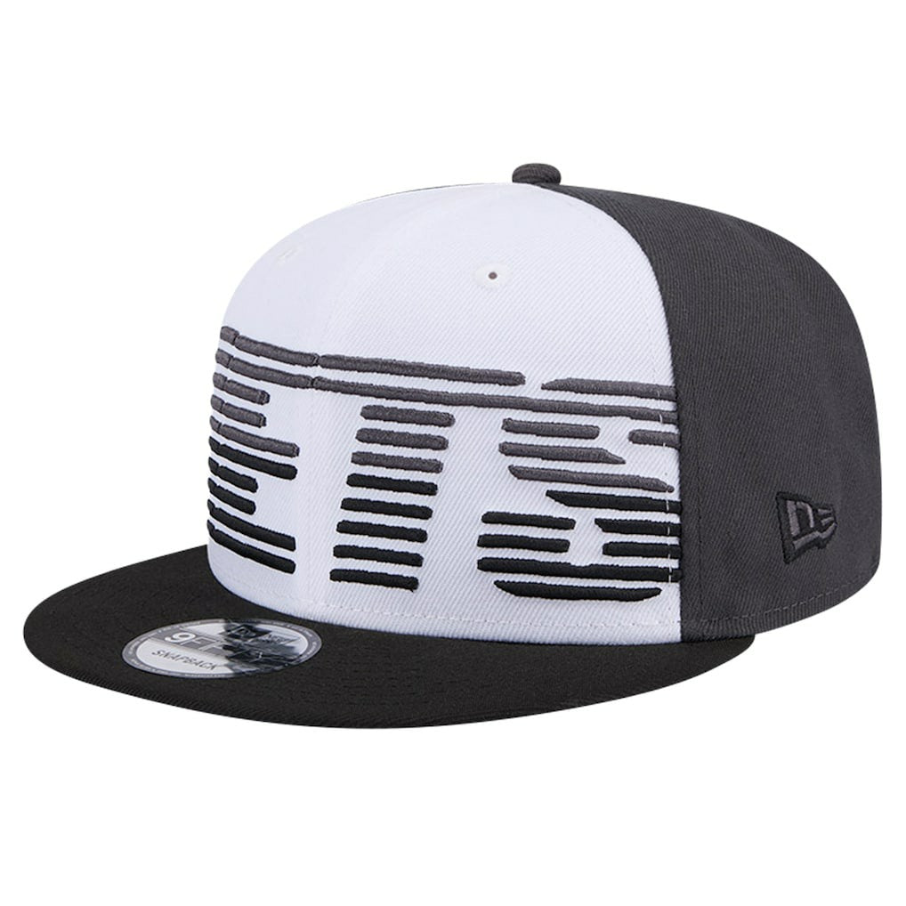 New Era Brooklyn Nets Throwback Gradient Tech Font 9FIFTY Snapback Hat White/Black