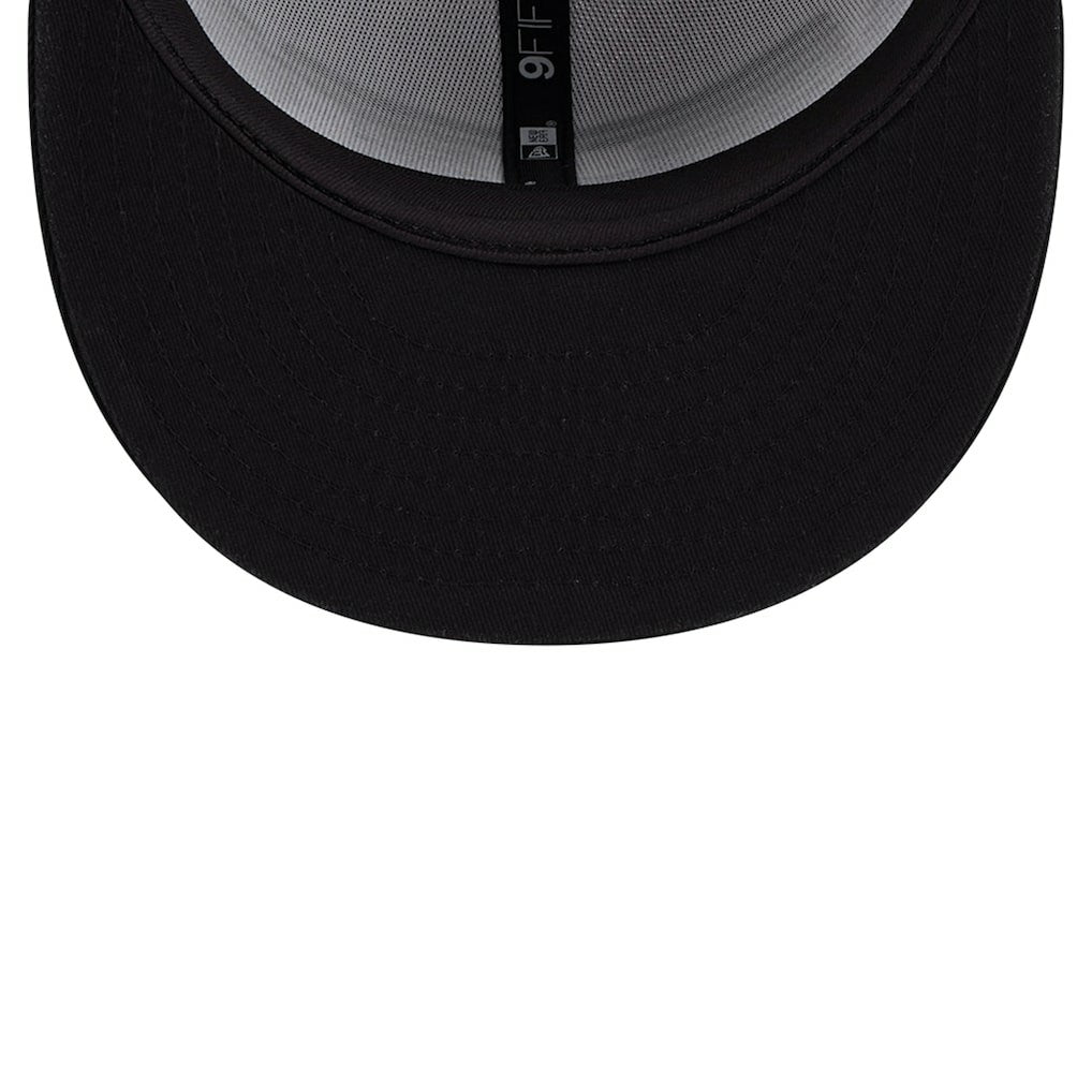 New Era Brooklyn Nets Throwback Gradient Tech Font 9FIFTY Snapback Hat White/Black